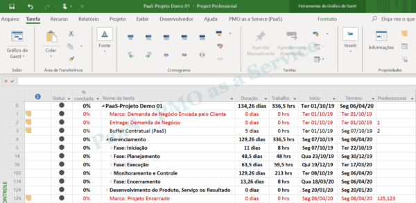 PWA Enterprise - Project Desktop - Cronograma Padrao de Projeto e Guia Personalizada